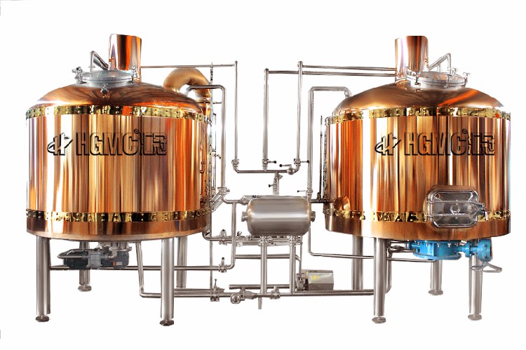 酒厂5万吨生产精酿啤酒的大型设备机器